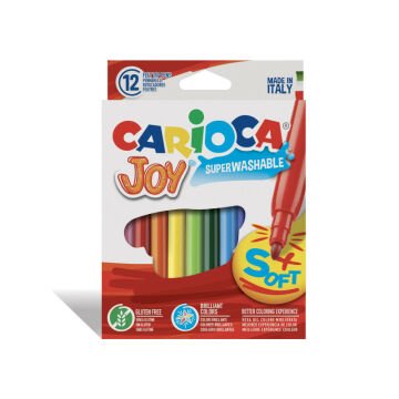 Carioca Joy Süper Yıkanabilir Keçeli Boya Kalemi 12'lı