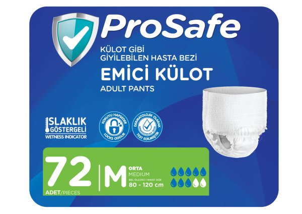 Prosafe Emici Külot M Beden 72 Adet (9X8)