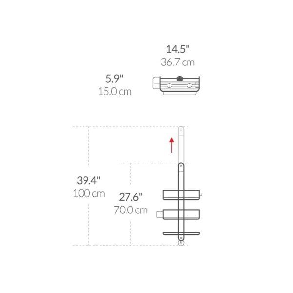 BT1099 Yeni Banyo Rafı Uzayabilen