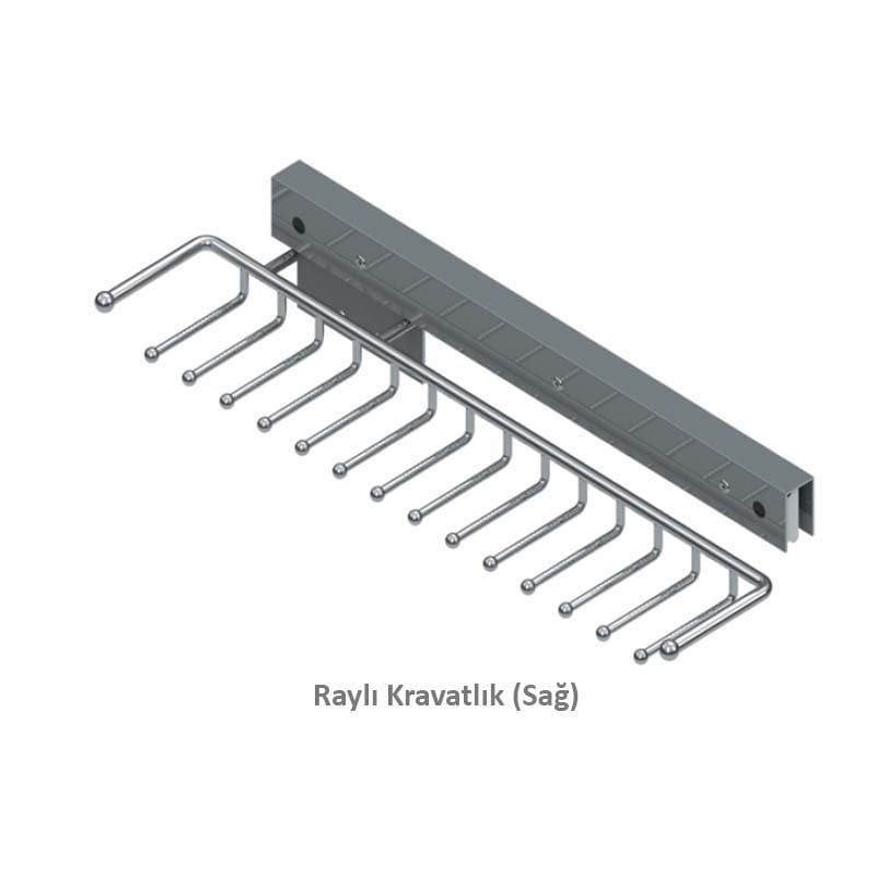 S-6056-C Raylı Kravatlık Metal Sağ