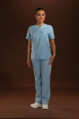 352-T.Cotton Mavi Takım Doktor Hemşire Forması