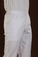 209-Gabardin Erkek Beyaz Pantolon