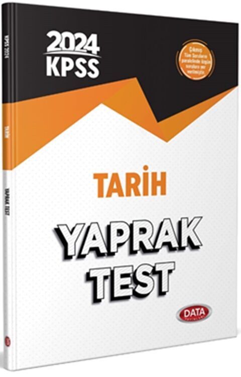 Data Yayınları 2024 KPSS Tarih Yaprak Test