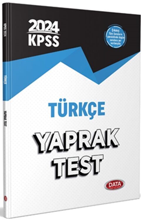 Data Yayınları 2024 KPSS Türkçe Yaprak Test