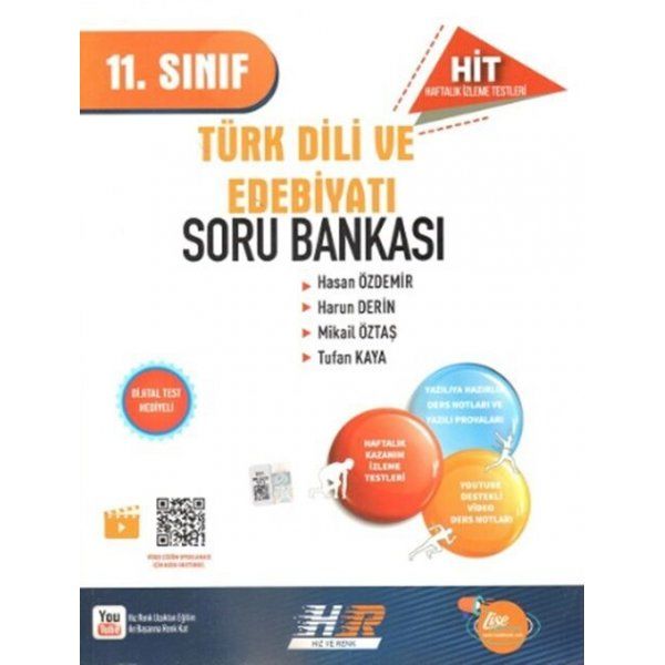 Hız ve Renk Yayınları 11. Sınıf Türk Dili ve Edebiyatı HİT Soru Bankası