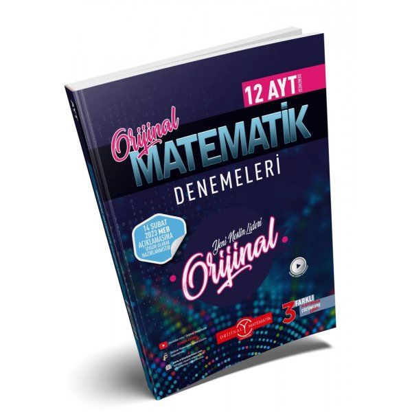 Orıjınal Yayınları AYT Matematik 12 li Deneme Özel Baskı