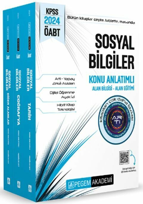 Pegem Yayınları 2024 ÖABT Sosyal Bilgiler Konu Anlatımlı Modüler Set 3 Kitap