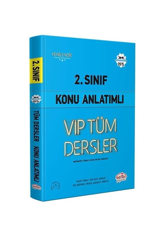 Editör Yayınları 2. Sınıf VIP Tüm Dersler Konu Anlatımlı