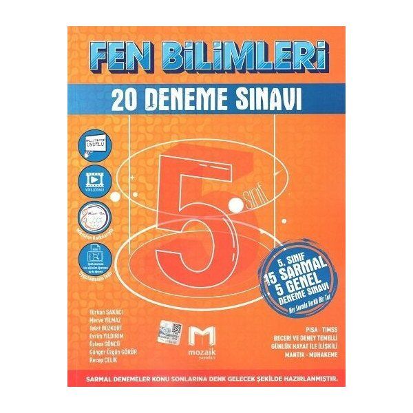 Mozaik Yayınları 5. Sınıf Fen Bilimleri 20 Deneme