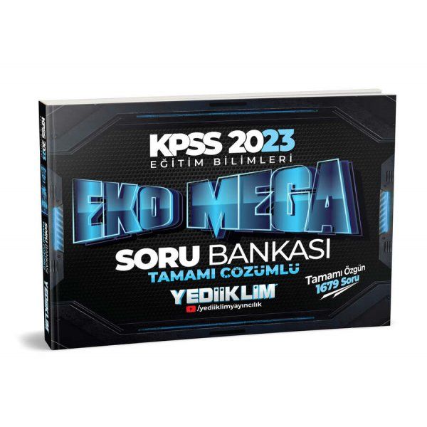 Yediiklim Yayınları 2023 KPSS Eğitim Bilimleri Eko Mega Tamamı Çözümlü Soru Bankası