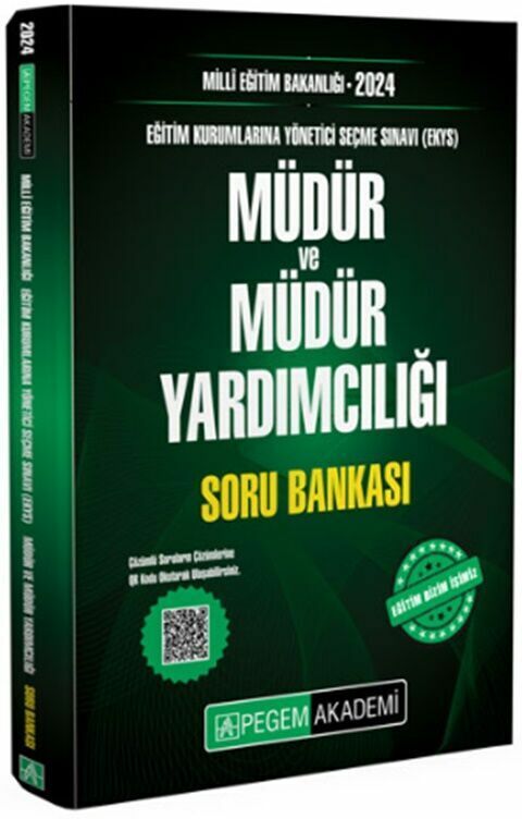 Pegem Yayınları 2024 MEB EKYS Müdür Ve Müdür Yardımcılığı Soru Bankası