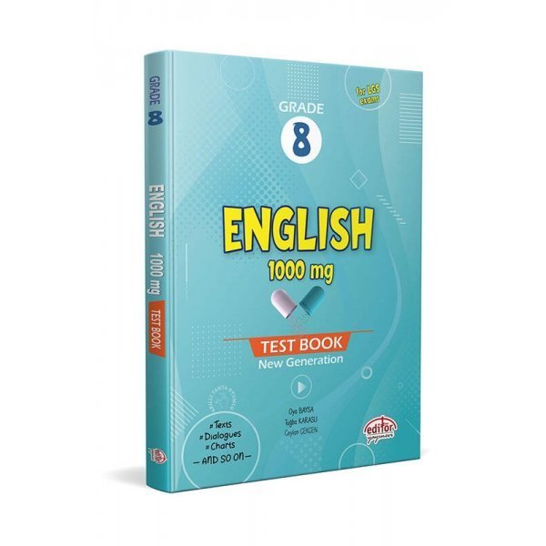 Editör Yayınları Grade 8 English 1000 MG Test Book
