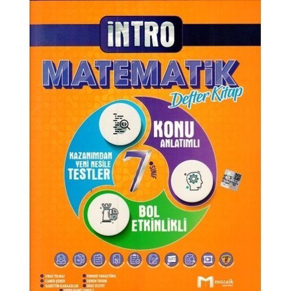 Mozaik Yayınları 7. Sınıf Matematik İntro Defter Kitap