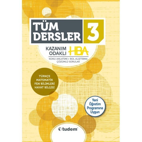 Tudem Yayınları 3. Sınıf Tüm Dersler Kazanım Odaklı HBA