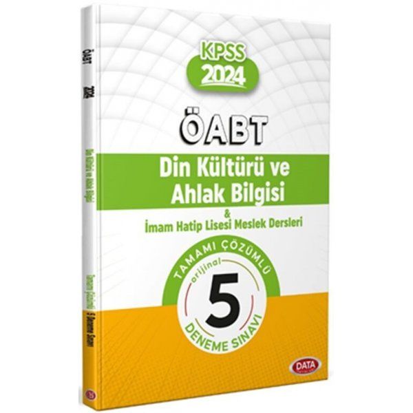 Data Yayınları 2024 ÖABT Din Kültürü Öğretmenliği 5 Deneme