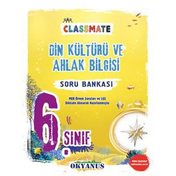 Okyanus Yayınları 6. Sınıf Din Kültürü Ve Ahlak Bilgisi Classmate Soru Bankası