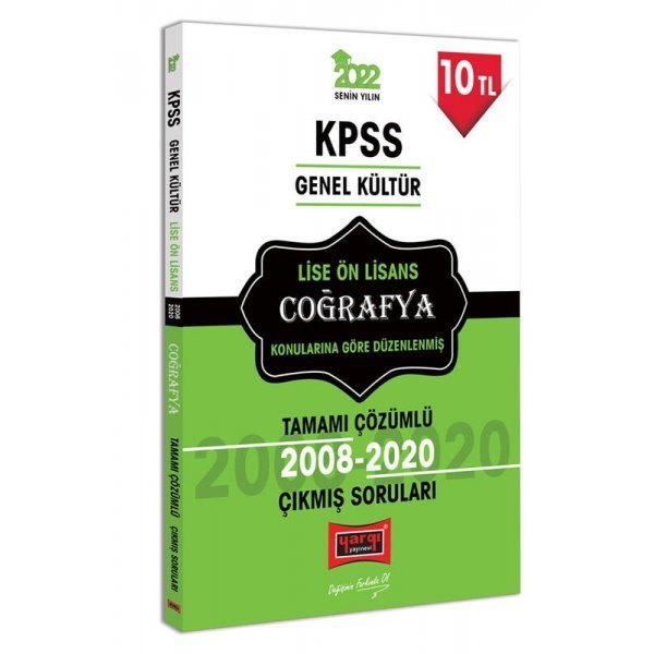 Yargı Yayınları 2022 KPSS GK Lise Ön Lisans Coğrafya Tamamı Çözümlü Çıkmış Sorular