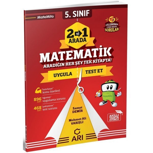 Arı Yayıncılık 5. Sınıf Matematik 2 si 1 Arada Matemito
