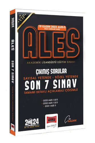 Yargı Yayınları 2024 ALES Son 7 Sınav Çıkmış Sorular (19 Kasım 2023 Sınavı Dahil)