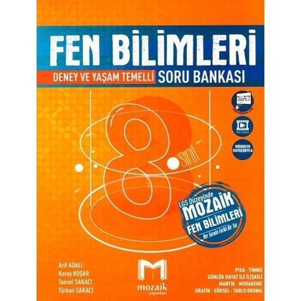 Mozaik Yayınları 8. Sınıf Fen Bilimleri Soru Bankası