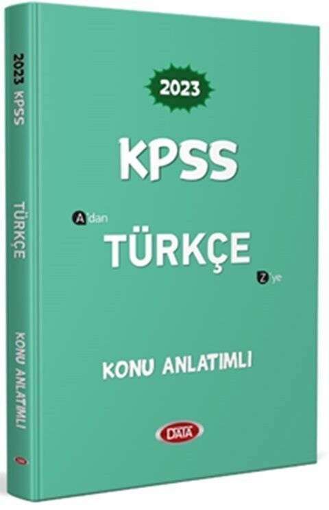 Data Yayınları 2023 KPSS Türkçe Konu Anlatımlı