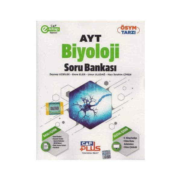 Çap Yayınları AYT Biyoloji Plus Serisi Soru Bankası