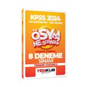 Yediiklim Yayınları 2024 KPSS ÖSYM Ne Sorar Ortaöğretim-Önlisans Fasikül Tamamı Çözümlü 8 Deneme