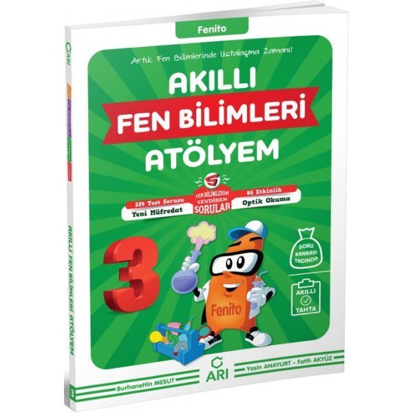 Arı Yayıncılık 3. Sınıf Fenito Akıllı Fen Bilimleri Atölyem