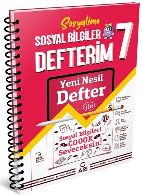 Arı Yayıncılık 7. Sınıf Sosyal Bilgiler Akıllı Defteri