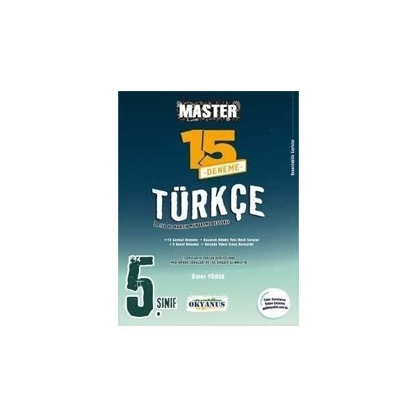 Okyanus Yayınları 5. Sınıf Türkçe Master 15 Deneme