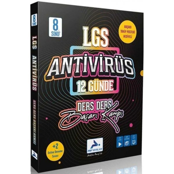 PRF Yayınları 8. Sınıf LGS Antivirüs Ders Ders Başarı Kampı