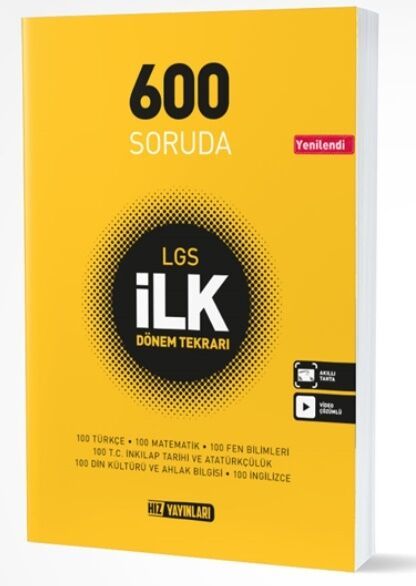 Hız Yayınları 600 Soruda LGS İlk Dönem Tekrarı