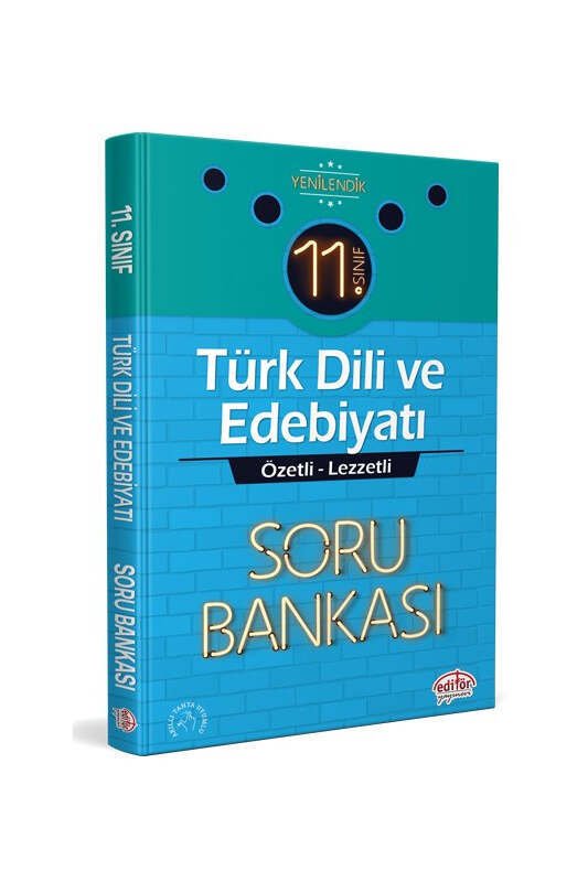 Editör Yayınları 11. Sınıf Türk Dili ve Edebiyatı Özetli Lezzetli Soru Bankası