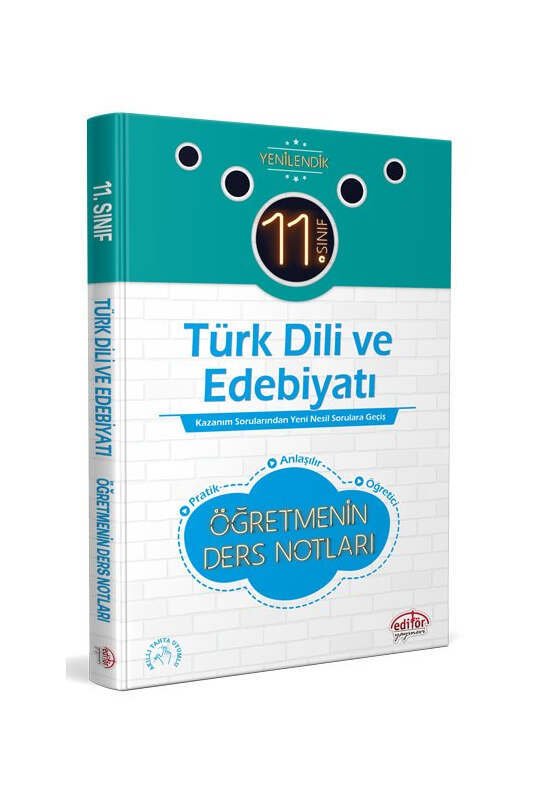 Editör Yayınları 11. Sınıf Türk Dili ve Edebiyatı Öğretmenin Ders Notları