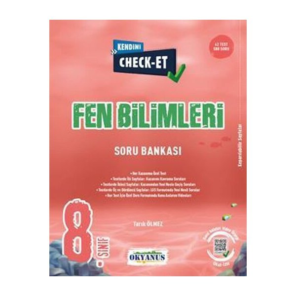 Okyanus Yayınları 8. Sınıf Fen Bilimleri Kendini Check Et Soru Bankası