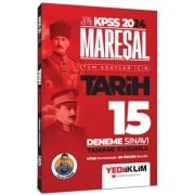 Yediiklim Yayınları 2024 KPSS Mareşal Genel Kültür Tarih Tüm Adaylar İçin Tamamı Çözümlü 15 Deneme Sınavı