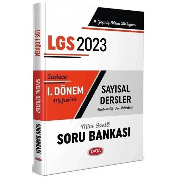 Data Yayınları 2023 8. Sınıf LGS Sayısal Dersler 1. Dönem Soru Bankası