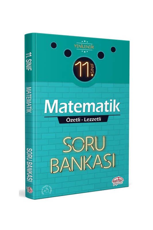 Editör Yayınları 11. Sınıf Matematik Özetli Lezzetli Soru Bankası