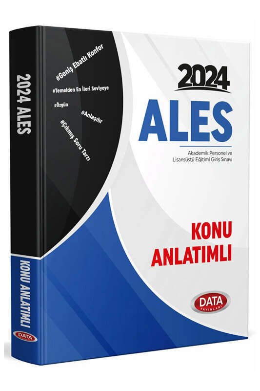 Data Yayınları 2024 ALES Konu Anlatımlı