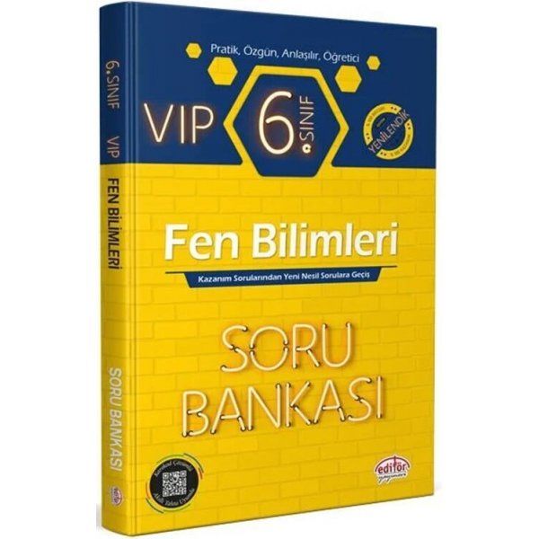 Editör Yayınları 6. Sınıf Vip Fen Bilimleri Soru Bankası