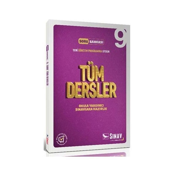 Sınav Yayınları 9. Sınıf Tüm Dersler Çözümlü Soru Bankası