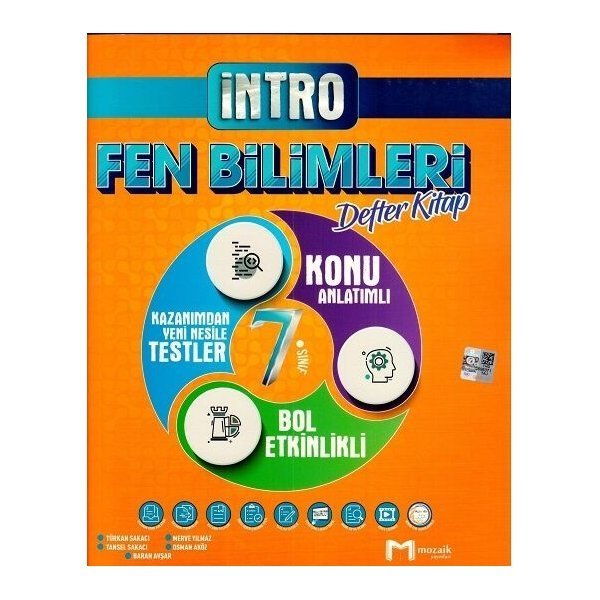 Mozaik Yayınları 7. Sınıf Fen Bilimleri İntro Defter Kitap