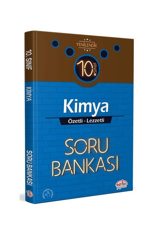 Editör Yayınları 10. Sınıf Kimya Özetli Lezzetli Soru Bankası