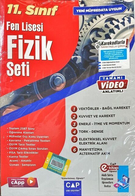 Çap Yayınları 11. Sınıf Fen Lisesi Fizik Seti