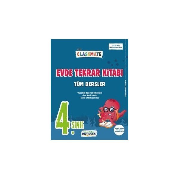 Okyanus Yayınları 4. Sınıf Tüm Dersler Classmate Evde Tekrar Kitabı