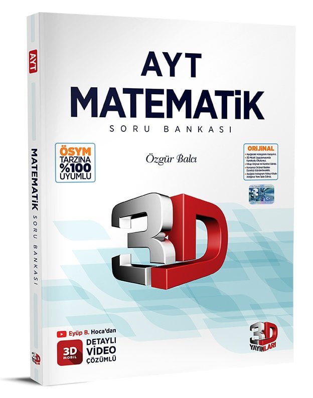 3D Yayınları AYT Matematik Soru Bankası