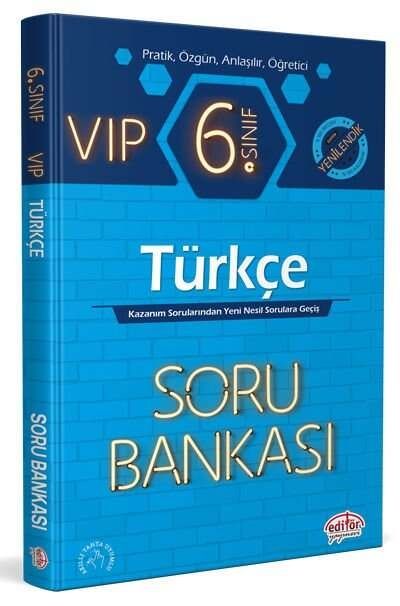 Editör Yayınları 6. Sınıf VIP Türkçe Soru Bankası