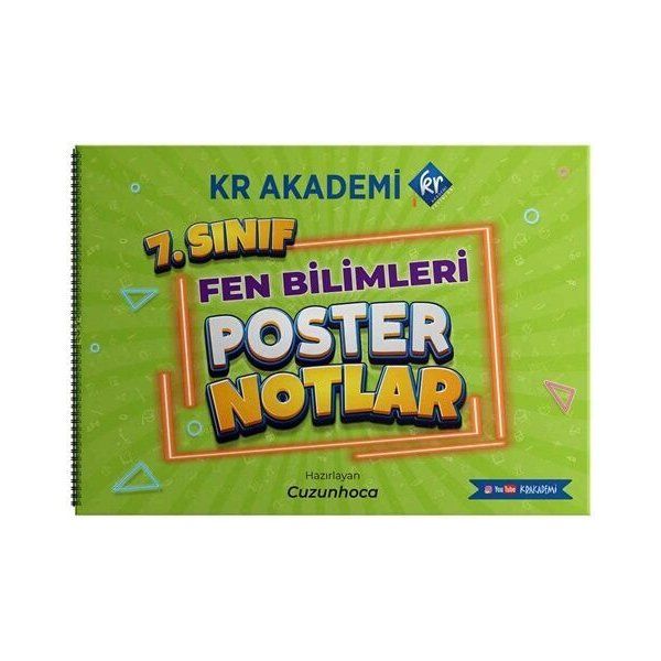 KR Akademi 7. Sınıf Fen Bilimleri Poster Notlar