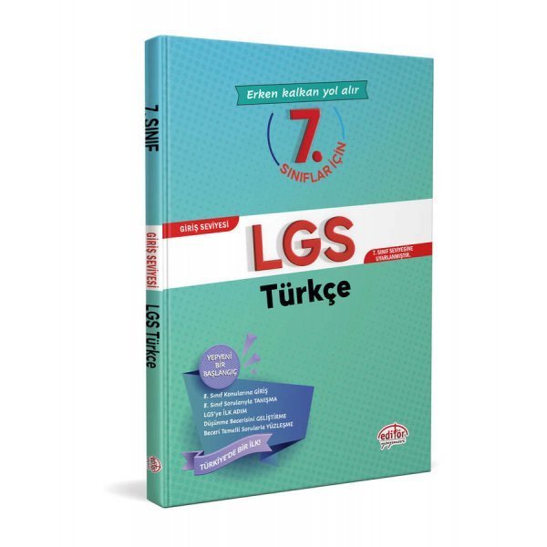 Editör Yayınları 7.Sınıflar İçin LGS Türkçe