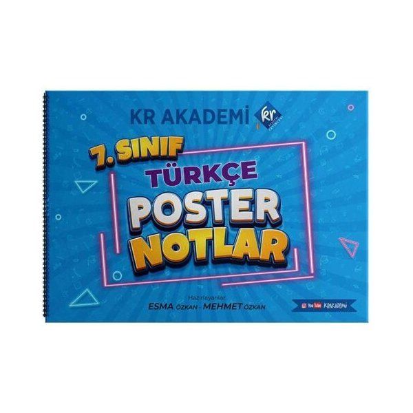 KR Akademi 7. Sınıf Türkçe Poster Notlar